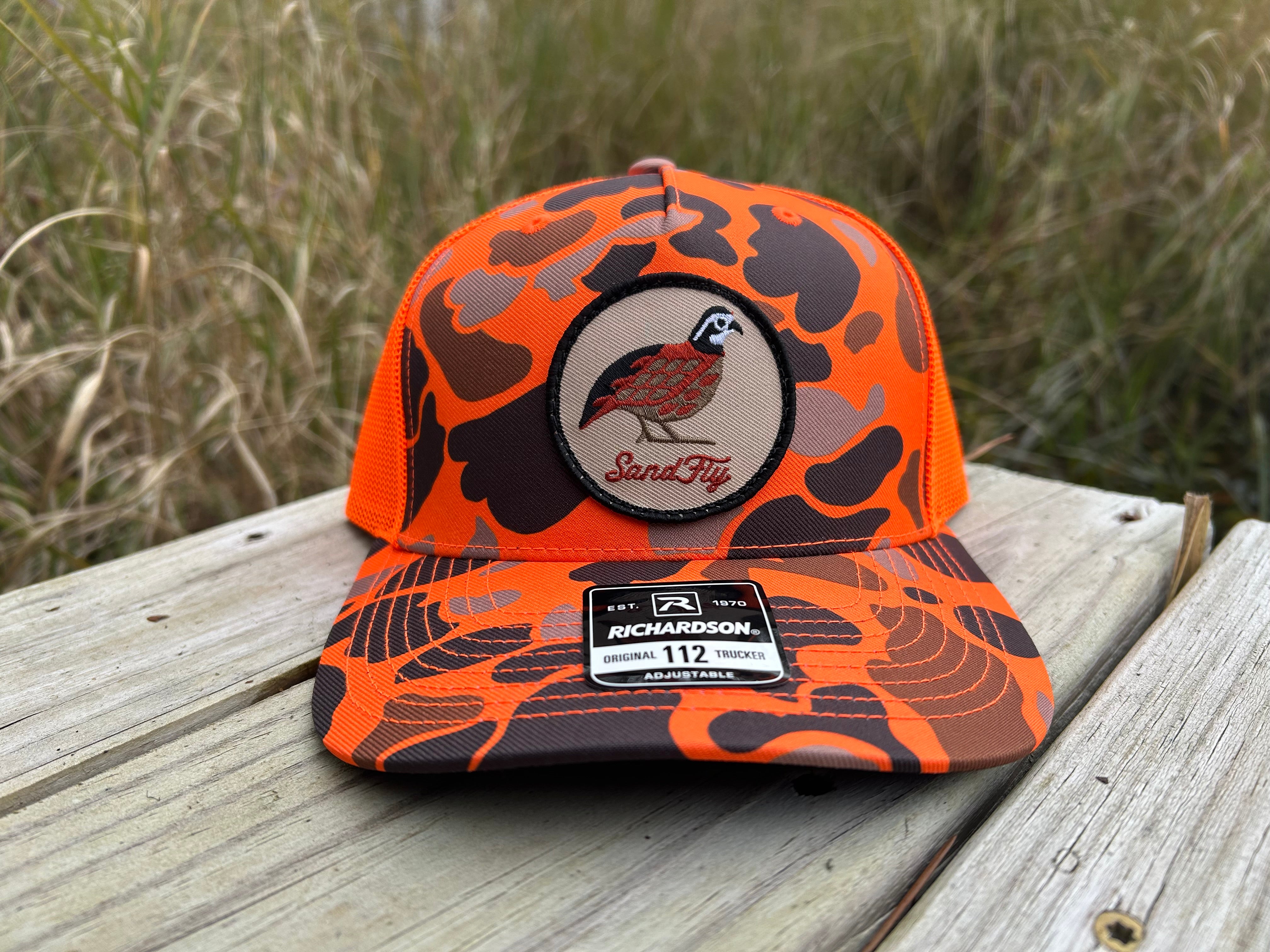 Bob White Camo Blaze SandFly Hat Company