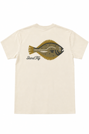 Ecru T-shirt on a white background